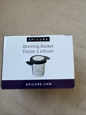 Epicure Black Brewing Basket Tea Infuser